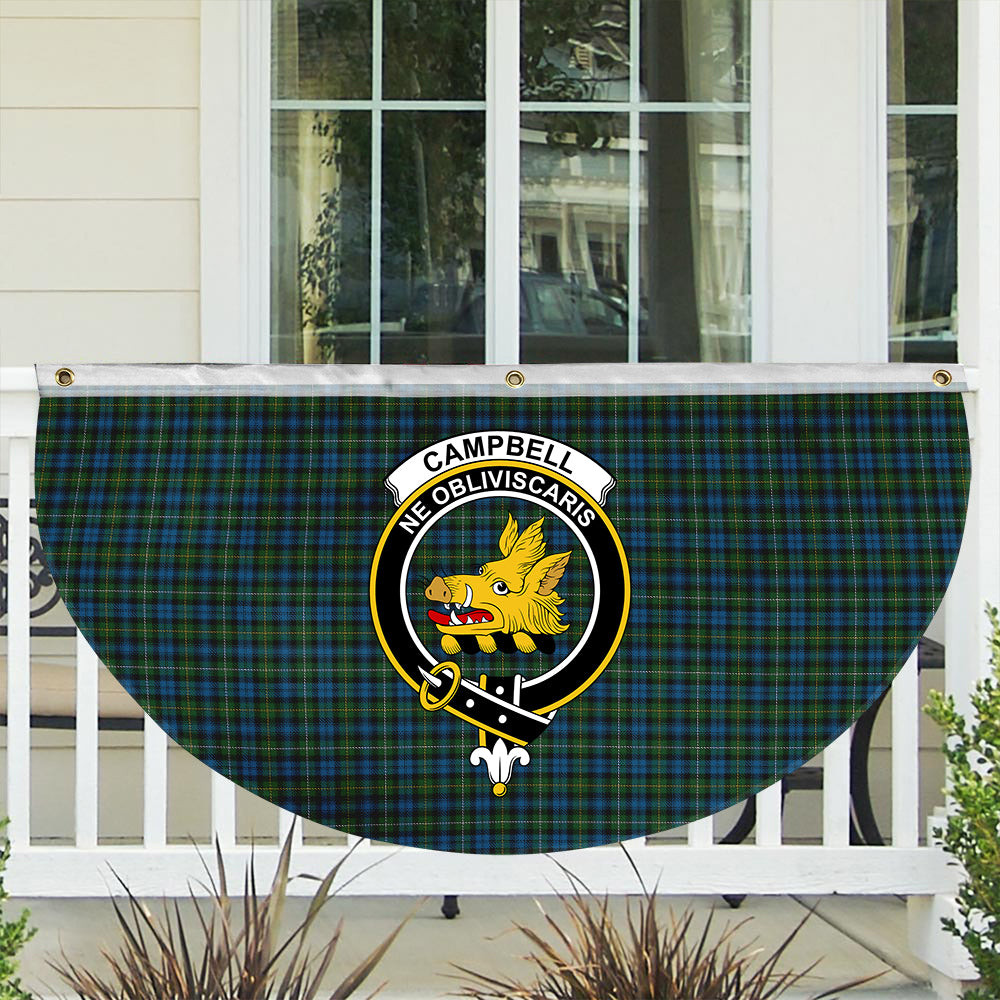 ScotsTee Shop Scottish Campbell of Argyll 02 Crest Tartan Non-Pleated Fan Flag Bunting Banner