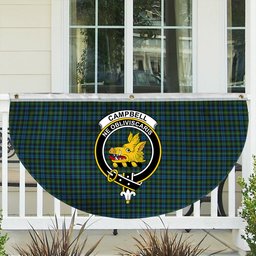 ScotsTee Shop Scottish Campbell of Argyll 02 Crest Tartan Non-Pleated Fan Flag Bunting Banner