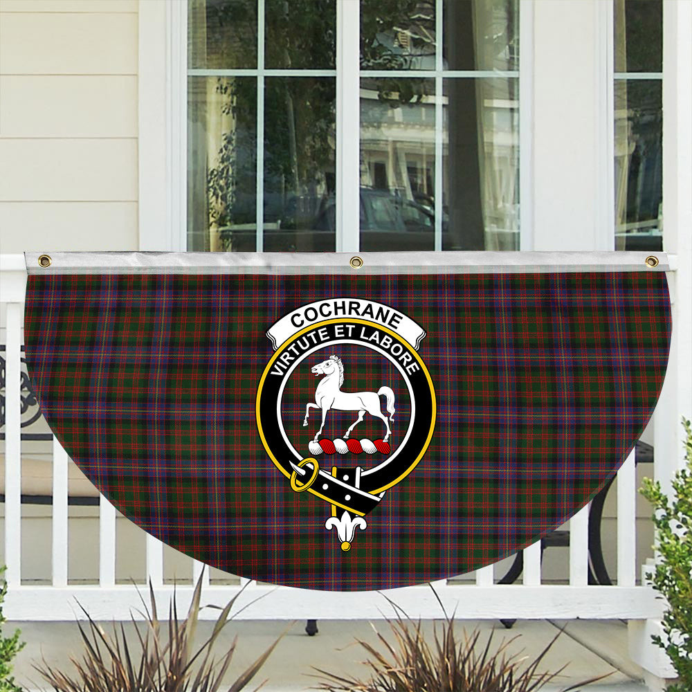 ScotsTee Shop Scottish Cochrane 1974 Crest Tartan Non-Pleated Fan Flag Bunting Banner