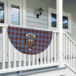 ScotsTee Shop Scottish Congilton Crest Tartan Non-Pleated Fan Flag Bunting Banner