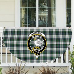 ScotsTee Shop Scottish Campbell of Cawdor Dress Ancient Crest Tartan Non-Pleated Fan Flag Bunting Banner