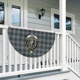 ScotsTee Shop Scottish Craig Modern Crest Tartan Non-Pleated Fan Flag Bunting Banner