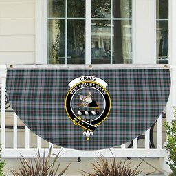 ScotsTee Shop Scottish Craig Modern Crest Tartan Non-Pleated Fan Flag Bunting Banner
