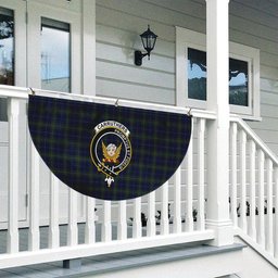 ScotsTee Shop Scottish Carruthers George Crest Tartan Non-Pleated Fan Flag Bunting Banner