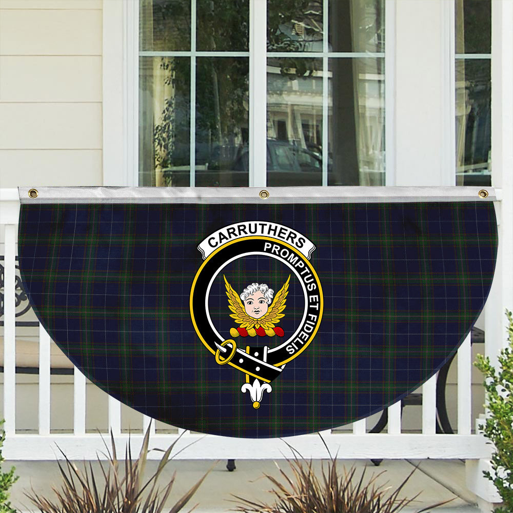 ScotsTee Shop Scottish Carruthers George Crest Tartan Non-Pleated Fan Flag Bunting Banner