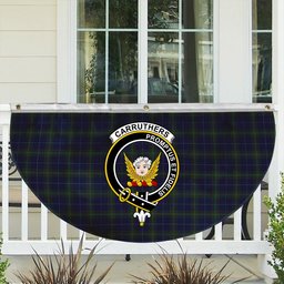ScotsTee Shop Scottish Carruthers George Crest Tartan Non-Pleated Fan Flag Bunting Banner