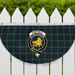 ScotsTee Shop Scottish Campbell of Argyll Smiths Crest Tartan Non-Pleated Fan Flag Bunting Banner