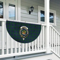 ScotsTee Shop Scottish Douglas Green Wilsons Crest Tartan Non-Pleated Fan Flag Bunting Banner