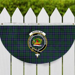 ScotsTee Shop Scottish Douglas Green Wilsons Crest Tartan Non-Pleated Fan Flag Bunting Banner
