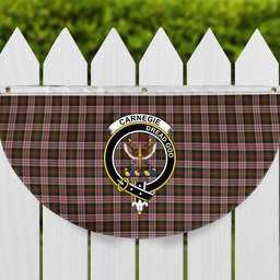 ScotsTee Shop Scottish Carnegie Dress Crest Tartan Non-Pleated Fan Flag Bunting Banner