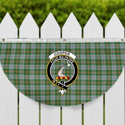 ScotsTee Shop Scottish Cooper Dress Dalgleish 2 Crest Tartan Non-Pleated Fan Flag Bunting Banner
