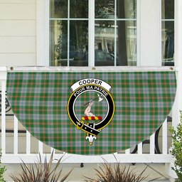 ScotsTee Shop Scottish Cooper Dress Dalgleish 2 Crest Tartan Non-Pleated Fan Flag Bunting Banner