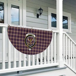 ScotsTee Shop Scottish Carnegie Crest Tartan Non-Pleated Fan Flag Bunting Banner