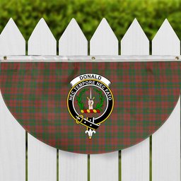 ScotsTee Shop Scottish Donald of Glencoe Ancient Crest Tartan Non-Pleated Fan Flag Bunting Banner