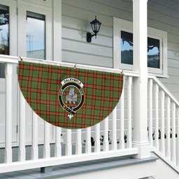 ScotsTee Shop Scottish Dalrymple of Castleton #2 Ancient Crest Tartan Non-Pleated Fan Flag Bunting Banner