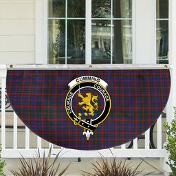 ScotsTee Shop Scottish Cumming 1810 Crest Tartan Non-Pleated Fan Flag Bunting Banner