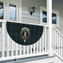 ScotsTee Shop Scottish Donnachaidh Robertson Crest Tartan Non-Pleated Fan Flag Bunting Banner
