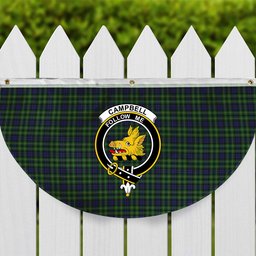 ScotsTee Shop Scottish Campbell of Breadalbane Crest Tartan Non-Pleated Fan Flag Bunting Banner