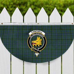 ScotsTee Shop Scottish Campbell of Argyll 1815 Ancient Crest Tartan Non-Pleated Fan Flag Bunting Banner