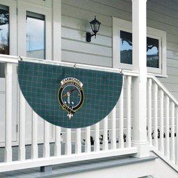 ScotsTee Shop Scottish Carmichael Ancient Crest Tartan Non-Pleated Fan Flag Bunting Banner