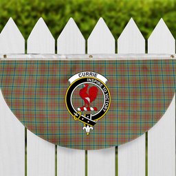 ScotsTee Shop Scottish Currie of Arran Ancient Clan Crest Tartan Non-Pleated Fan Flag Bunting Banner