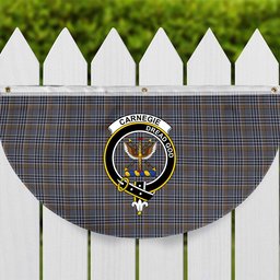 ScotsTee Shop Scottish Carnegie Check Ancient Crest Tartan Non-Pleated Fan Flag Bunting Banner