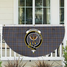 ScotsTee Shop Scottish Carnegie Check Ancient Crest Tartan Non-Pleated Fan Flag Bunting Banner