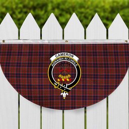 ScotsTee Shop Scottish Cameron of Locheil Original Crest Tartan Non-Pleated Fan Flag Bunting Banner