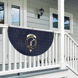 ScotsTee Shop Scottish Clark Robert McGavin Crest Tartan Non-Pleated Fan Flag Bunting Banner