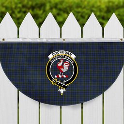 ScotsTee Shop Scottish Cockburn Blue Crest Tartan Non-Pleated Fan Flag Bunting Banner