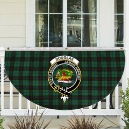 ScotsTee Shop Scottish Douglas Black Crest Tartan Non-Pleated Fan Flag Bunting Banner
