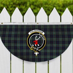 ScotsTee Shop Scottish Colquhoun Modern Clan Crest Tartan Non-Pleated Fan Flag Bunting Banner