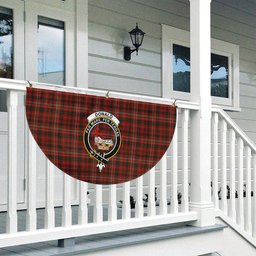 ScotsTee Shop Scottish Donald of Staffa_s Sett Crest Tartan Non-Pleated Fan Flag Bunting Banner