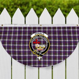 ScotsTee Shop Scottish Donald Dress Modern Crest Tartan Non-Pleated Fan Flag Bunting Banner
