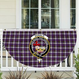 ScotsTee Shop Scottish Donald Dress Modern Crest Tartan Non-Pleated Fan Flag Bunting Banner