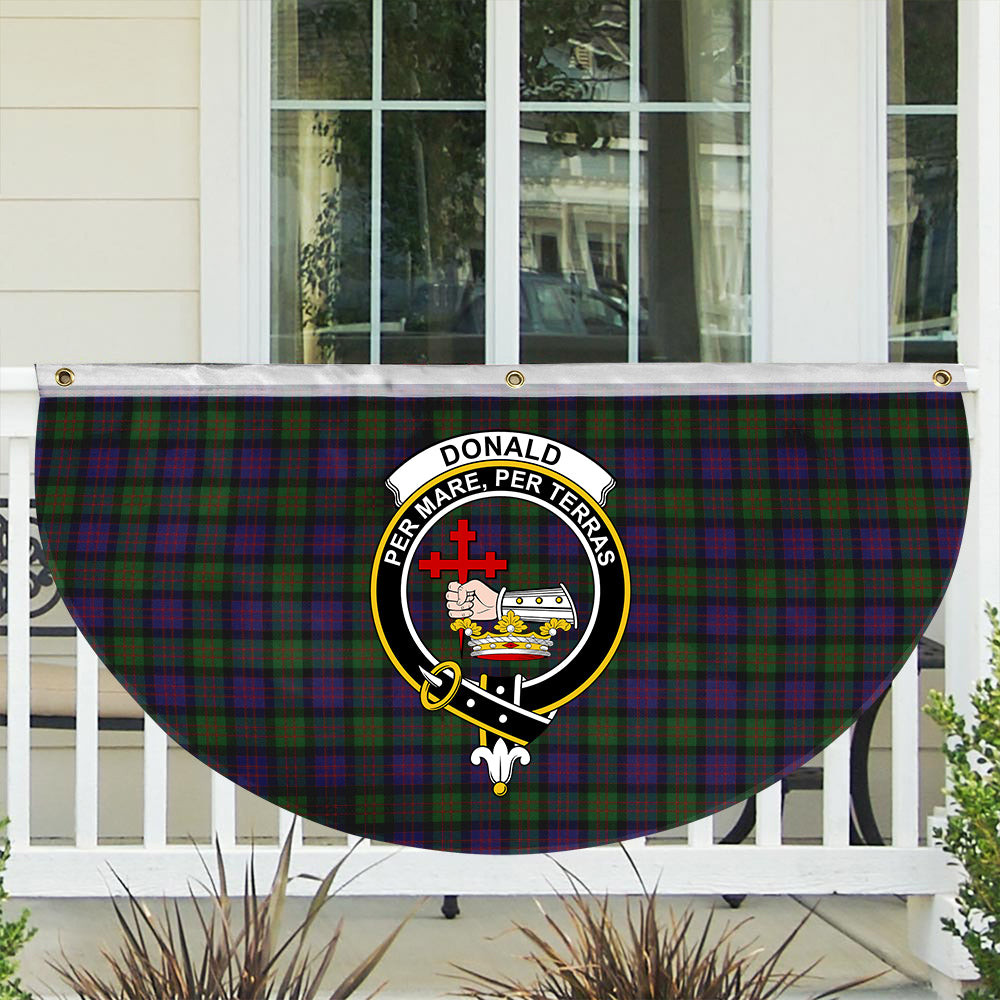 ScotsTee Shop Scottish Donald Crest Tartan Non-Pleated Fan Flag Bunting Banner