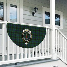 ScotsTee Shop Scottish Davidson Crest Tartan Non-Pleated Fan Flag Bunting Banner