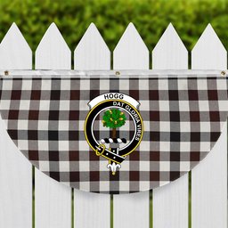 ScotsTee Shop Scottish Hogg Modern Crest Tartan Non-Pleated Fan Flag Bunting Banner