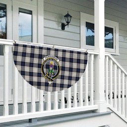 ScotsTee Shop Scottish Ferguson Dress Crest Tartan Non-Pleated Fan Flag Bunting Banner