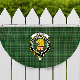 ScotsTee Shop Scottish Foster Hunting Crest Tartan Non-Pleated Fan Flag Bunting Banner