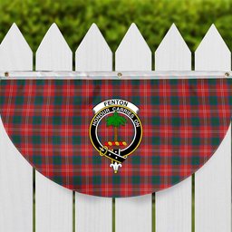 ScotsTee Shop Scottish Fenton Crest Tartan Non-Pleated Fan Flag Bunting Banner