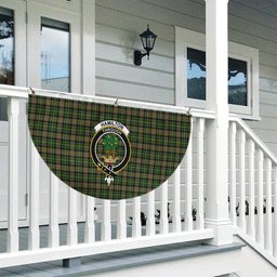 ScotsTee Shop Scottish Hamilton of Brandon Crest Tartan Non-Pleated Fan Flag Bunting Banner