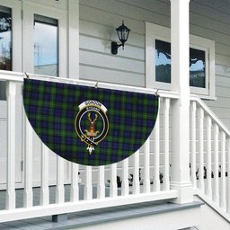 ScotsTee Shop Scottish Gordon Crest Tartan Non-Pleated Fan Flag Bunting Banner