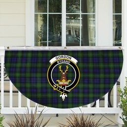 ScotsTee Shop Scottish Gordon Crest Tartan Non-Pleated Fan Flag Bunting Banner
