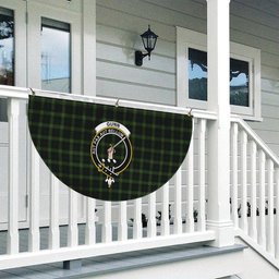 ScotsTee Shop Scottish Gunn Logan Crest Tartan Non-Pleated Fan Flag Bunting Banner