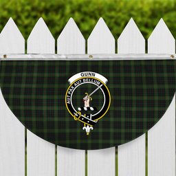 ScotsTee Shop Scottish Gunn Logan Crest Tartan Non-Pleated Fan Flag Bunting Banner