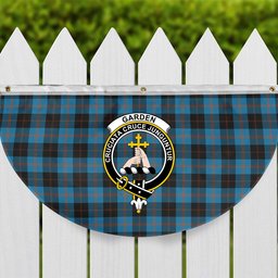 ScotsTee Shop Scottish Garden Crest Tartan Non-Pleated Fan Flag Bunting Banner