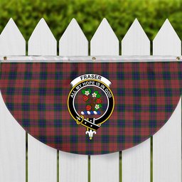 ScotsTee Shop Scottish Fraser of Boblainy Hugh Crest Tartan Non-Pleated Fan Flag Bunting Banner