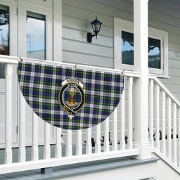 ScotsTee Shop Scottish Gordon Dress Modern Crest Tartan Non-Pleated Fan Flag Bunting Banner