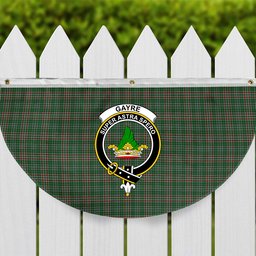 ScotsTee Shop Scottish Gayre Dress Crest Tartan Non-Pleated Fan Flag Bunting Banner